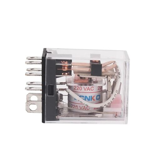 LY2NJ HH62P Coil Power Relay AC/DC 12V 24V 36V 48V 110V 220V 380V Mini Micro Electromagnetic LY2N-GS 8Pin DPDT Module JQX-13F(AC - 1pcs,220V) in Kuwait