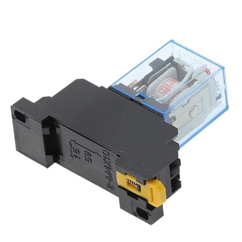 220/240V AC 10A 8PIN Coil Power Relay DPDT LY2NJ HH62P HHC68A-2Z with Socket Base(DC 24V) in Kuwait