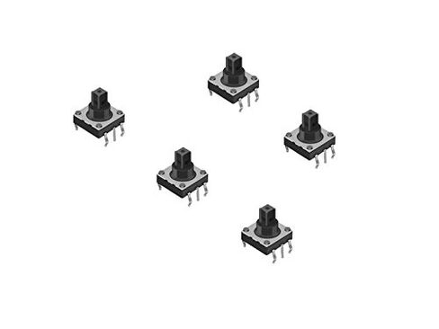 5pcs 10x10mm 6Pin 5 Way Momentary Pushbutton Tactile Switch in Kuwait