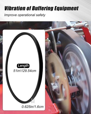 TP250 51" V Ladder Hoist Drive Belts Fit for TranzSporter TP250 and TP400 Hoist, Stair Lift Roofing Elevator Parts, Durable Rubber Easy to Install, 2PCS in Kuwait