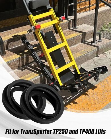 TP250 51" V Ladder Hoist Drive Belts Fit for TranzSporter TP250 and TP400 Hoist, Stair Lift Roofing Elevator Parts, Durable Rubber Easy to Install, 2PCS in Kuwait