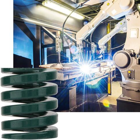 Heavy Load Die Spring, 25mm OD, 12.5mm ID, Green, 30mm Length, 2-Pack (TH25*60mm) in Kuwait
