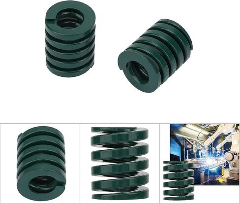 Heavy Load Die Spring, 25mm OD, 12.5mm ID, Green, 30mm Length, 2-Pack (TH25*60mm) in Kuwait