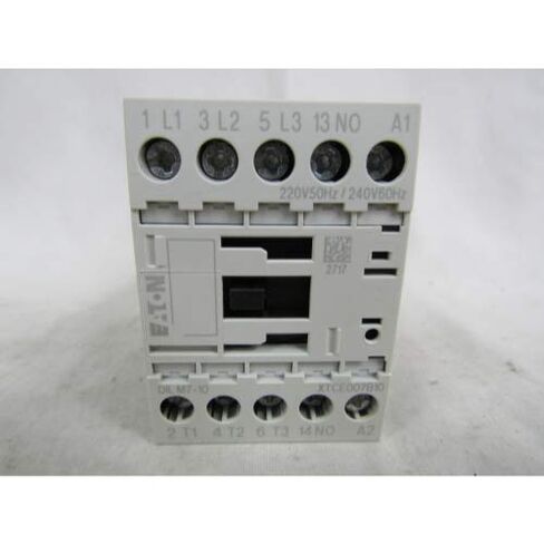 Eaton XTCE007B10 3 Pole contactor Rated at 7 AMPS with a 220/240 Volt AC Coil and 1 N.O. Base Contact in Kuwait
