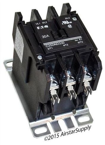 موصل Eaton C25DND330A، غرض محدد، 3P، 30A، ملف 110-120VAC، 600VAC in Kuwait