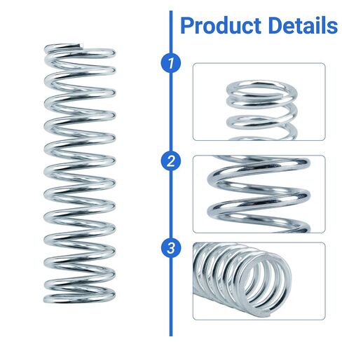 9731 Compression Spring 0.105 GA x 7/8" x 3" – 6 Pack | 7/8" Compression Spring for Household Appliances, Automobiles, Ships, Toys, and Mechanical Equipment in Kuwait