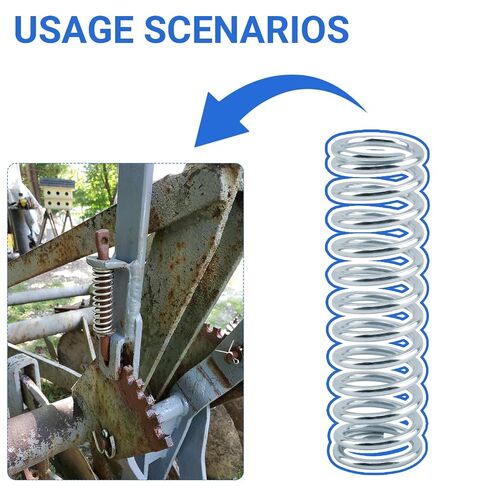 9731 Compression Spring 0.105 GA x 7/8" x 3" – 6 Pack | 7/8" Compression Spring for Household Appliances, Automobiles, Ships, Toys, and Mechanical Equipment in Kuwait