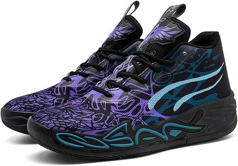 Womens High Top Lace Up Fashion Basketball Shoes Soft Lightweight Non-Slip Round Toe Running Tennis Volleyball Sneakers Classic Sports Athletic Training Shoes in Kuwait
