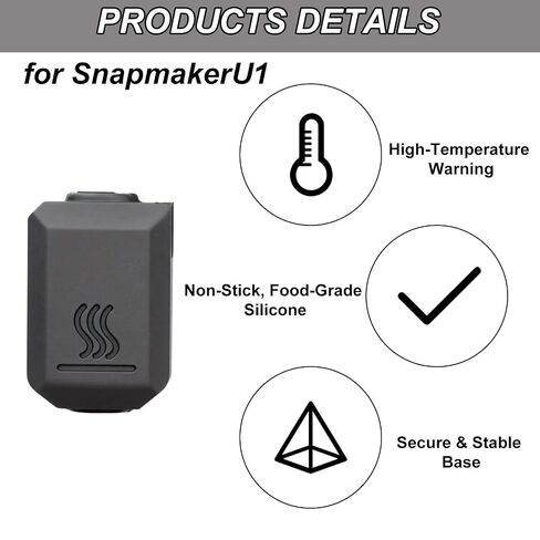 10pcs Silicone Sock for Snapmaker U1 Printer Silicone Nozzle Caps, Hotend Heater Block Cover Nozzle, High Temperature Accessories Parts, for Snapmaker U1 3D Printer Only in Kuwait