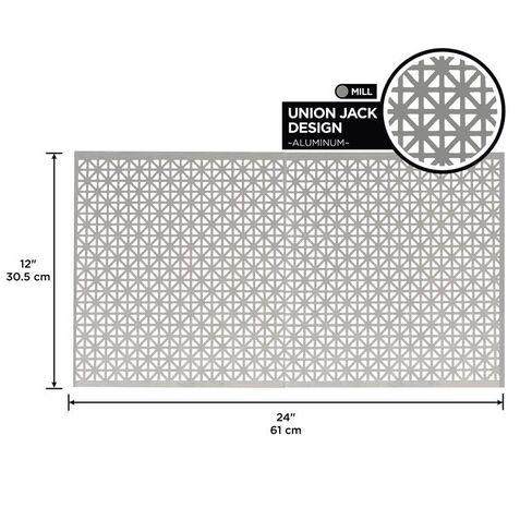 M-D Building Products 0.02 in. x 12 in. W x 24 in. L Aluminum Union Jack Sheet Metal - Case of: 3 in Kuwait