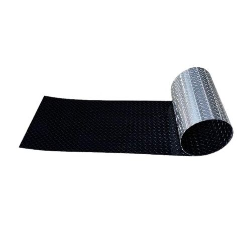 24" x 120" Black .025" Thick Diamond Plate Aluminum Sheet 1/40th inch Thick - Stone Rock Guard, Garage Walling, Trailers, Homes in Kuwait