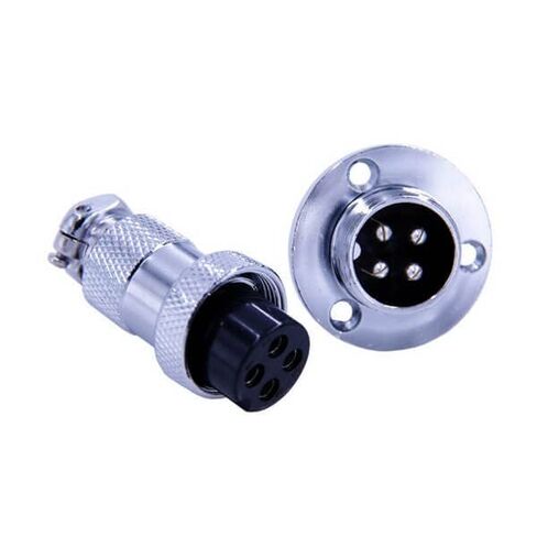 10pcs GX20 4 pin Male to Female Aviation Plug Connector 20mm Straight and Socket in Kuwait