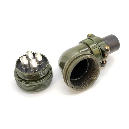 MS3108A32-17S Right Angle 4 Pin Female Plug Contacts Solder Threaded 5015 Connector in Kuwait