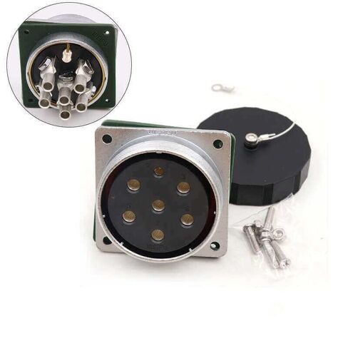 WF55/7 pin Right Angle Aviation Male Plug and Female Socket TV+Z Waterproof Circular Connector in Kuwait