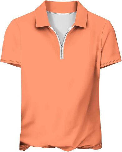 Womens Golf Shirt Short Sleeve Collared Shirts - Women Elegant V Neck Zip Up Workout Tops - Dressy Work Blouses in Kuwait