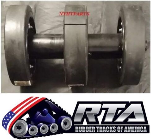 10" Bogie Group with DuroForce Rubber Wheels Fits - CAT 287 287B 2616296 in Kuwait