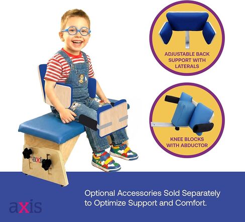 Axis Therapy Bench, Adjustable Bench for Special Needs Children, Sitting & Posture Support for Assessments, Therapy, Classroom & Home Use, Tool-Free Height & Tilt Adjustable in Kuwait
