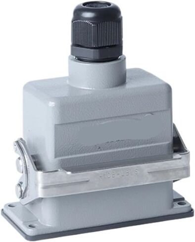 HE4/6/10/12/16/20/24 Aviation Plug Stainless Steel Buckle Heavy-Duty Connector Industrial Thermal Conductivity(6-coresinglebuckletop) in Kuwait