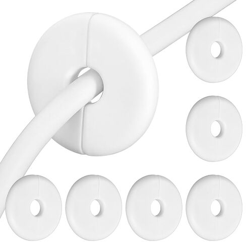 Molain 6Pcs Wall Grommets for Cables, Wall Cable Pass Through Accessories Cable Hole Covers Grommets Routing Kit for Ethernet Cables Organizing Protecting Cord in Kuwait