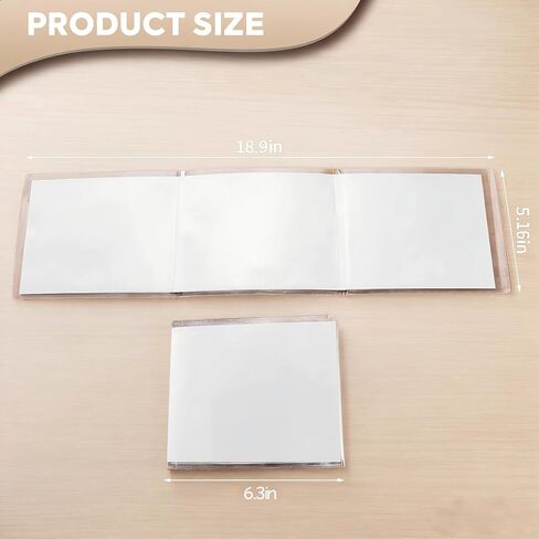 2026 Mahjong Card Holders 4 Pack Clear Plastic Sleeves Fit Large Print Size 6 1/8" x 4 3/4" Mahjong Cards in Kuwait