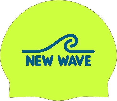 قبعة السباحة New Wave - سيليكون (أخضر فلوو) in Kuwait