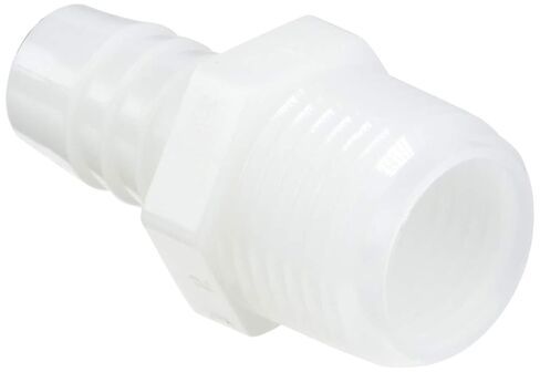 Parker Hannifin 325HB-8-8N-pk5 Par-Barb تركيب موصل ذكر، نايلون، 1/2 بوصة خرطوم بار × 1/2 بوصة ذكر NPT، أبيض (عبوة من 5) in Kuwait
