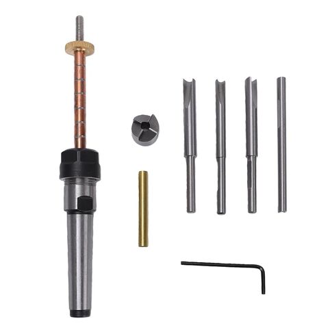 ZJchao Pen Mill Set Pen Turning Mandrel Kit with 4 Pilot Cutter Shafts Cutting Head Sleeve Adapter Hex Wrench for Blank Tube Cleaning Trimming Milling in Kuwait