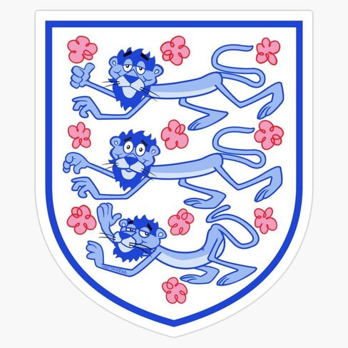 England Football English Flag Three Lions Crest It's Coming Home Bumper Sticker Vinyl Decal 5" in Kuwait