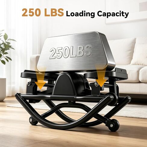 Rock Steppers for Exercise at Home, Portable Mini Stair Stepper with Resistance Bands, Gentle on Knees for Full Body Home Workout & Low-Impact Balance Board, Aerobic Workout Machine Fitness Equipment in Kuwait