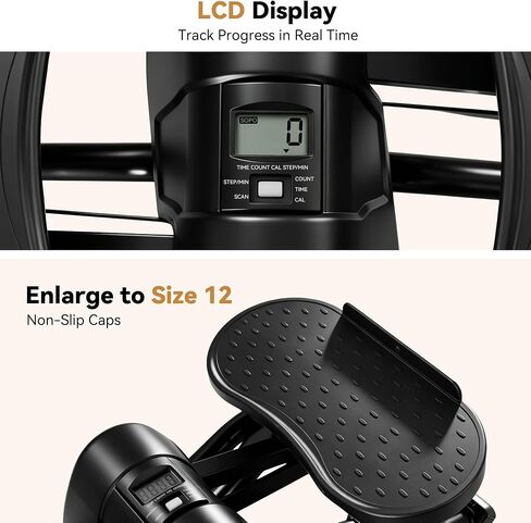 Rock Steppers for Exercise at Home, Portable Mini Stair Stepper with Resistance Bands, Gentle on Knees for Full Body Home Workout & Low-Impact Balance Board, Aerobic Workout Machine Fitness Equipment in Kuwait