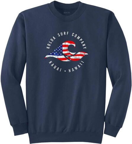 Koloa Surf Vintage USA Flag Wave Logo T-Shirts,Tanks and Hoodies in Kuwait