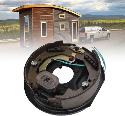 10 Inch Electric Brake Assembly, 3500lbs Capacity, 4 Holes, Metal Construction, for Alko Dexter Trailer Axle, Enhanced Safety and Control in Kuwait