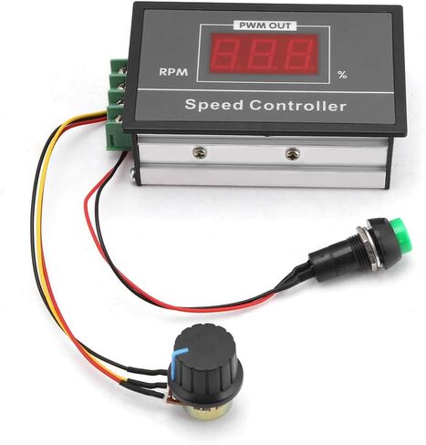 Riorand 7-70v PWM DC Motor Controller 30A Pulse Width Modulator DC 6-60V 12V 24V 36V 48V 30A PWM DC Motor Speed Controller Start Stop Switch in Kuwait