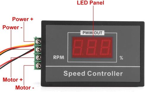 Riorand 7-70v PWM DC Motor Controller 30A Pulse Width Modulator DC 6-60V 12V 24V 36V 48V 30A PWM DC Motor Speed Controller Start Stop Switch in Kuwait