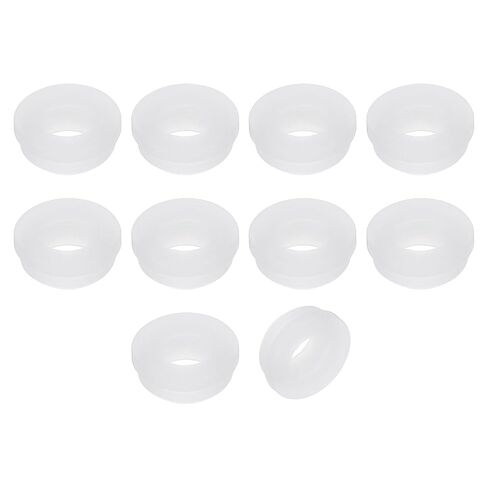 uxcell 15Pcs Rubber Grommets 15mm Drill Hole, 11mm ID Hole Top Hat Grommet Silicone Rubber Hole Plug Gasket Wires Protection for Wiring Automotive, Clear in Kuwait