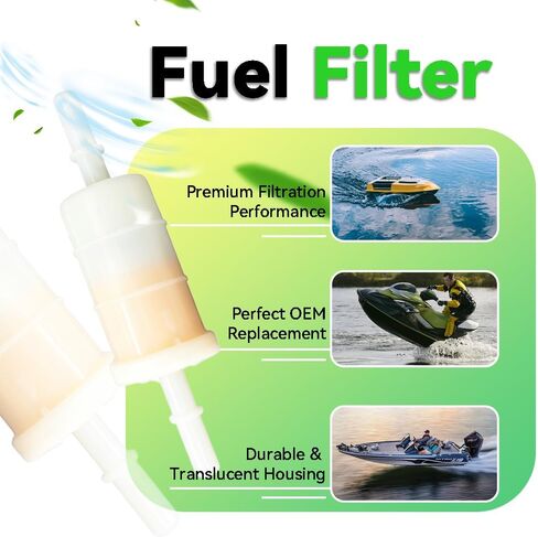 DSkoiph 2 Pack 879885Q 35-879885Q 5/16 Fuel Filter Replacement for Mercury Mariner 4-Stroke Outboard 35-879885T 18-7718 in Kuwait