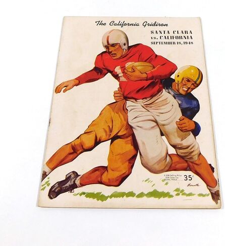 1948 Santa Clara at California College Football Program 9-18-48 - College Programs in Kuwait