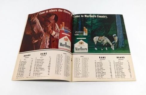 1966 لوس أنجلوس رامز في برنامج شيكاغو بيرز لكرة القدم NFL 10-23-66 - برامج NFL in Kuwait