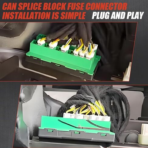 68321746AA CAN-C Buss Star Splice Block Fuse Connector Fit for Chrysler Pacifica/Voyager for Jeep Gladiator/Wrangler JT JL for Dodge Ram 1500/2500/3500 2017-2025 Replace# 2-2272352-5 in Kuwait