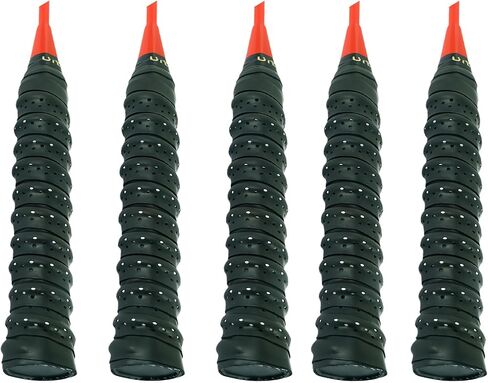 5-Pack Anti-Slip Perforated Overgrip - Super Absorbent Tennis Badminton Racket Grip Tape, Enhanced Sweat Absorption & Control in Kuwait