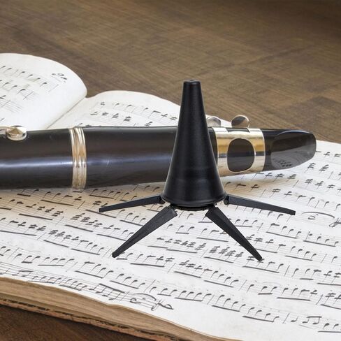 ULTECHNOVO Portable 5-legged Clarinet Stand Folding Musical Instrument Holder Black Base Wind Instrument Bracket for Travel and Practice in Kuwait