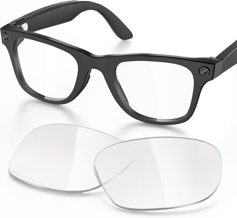 Replacement Lenses Compatible with Ray-Ban Meta Wayfarer RW4006 50mm Smart Glasses for Women Men-Non/Polarized Lenses in Saudi Arabia