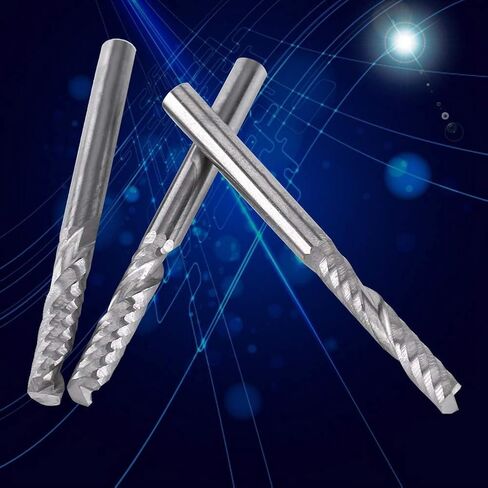 Tungsten Carbide End Mills Single Flute for Precision Wood Cutting 10 Pieces for CNC Milling in Kuwait