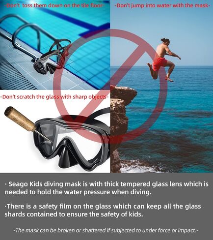 Seago Kids Swim Mask Goggles for Kids 5-15 in Kuwait