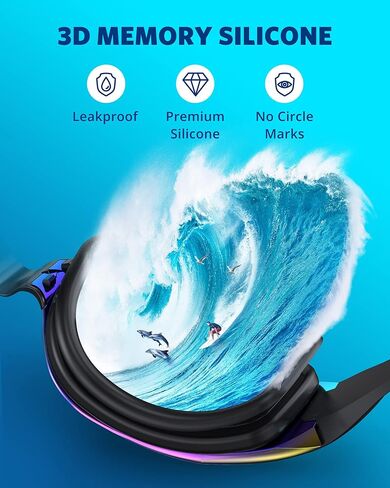 Aegend Adult Swim Goggles + Adult 2 Pack Swim Goggles in Kuwait