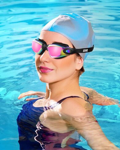 Aegend Adult Swim Goggles + Adult 2 Pack Swim Goggles in Kuwait