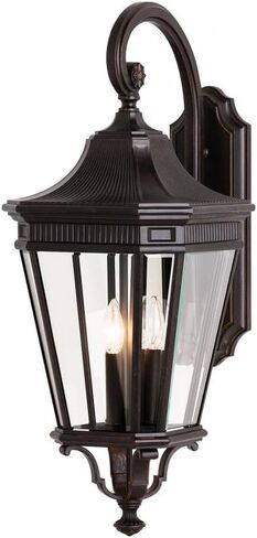 Feiss Lighting-Cotswold Lane-Outdoor Wall Light Traditional Aluminum Approved for Wet Locations in Traditional Style-9.5 in Saudi Arabia