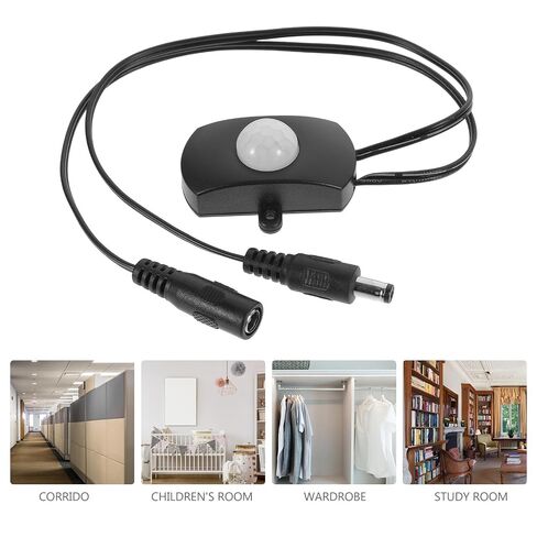 ibasenice 2pcs 5v-24v LED Motion Sensing Light Switch with Pir Sensor, Human Activity Detection, Plastic and Metal Construction for Indoor and Outdoor Use in Kuwait