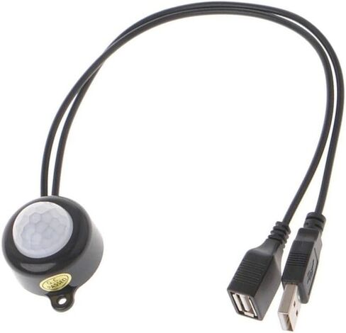 Automatic Light Sensor Switch DC 5V-24V PIR Motion Activated Controller for LED Security Cameras - Black ABS Module 6.7x4.3in in Saudi Arabia