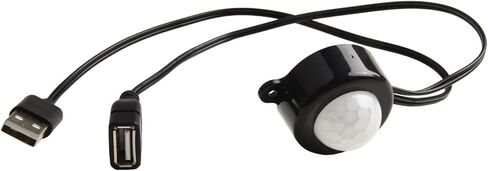 Automatic Light Sensor Switch DC 5V-24V PIR Motion Activated Controller for LED Security Cameras - Black ABS Module 6.7x4.3in in Saudi Arabia
